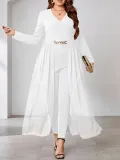 Plus Size Women V neck Jumpsuit