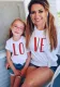 Trendy Mother's Day Father's Day Parent-Child Clothing Summer Mother-Daughter Short-Sleeved T-Shirts Girls Boys Family Clothing