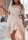 Women's Off Shoulder Ruffle Dress