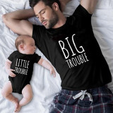 Trendy Mother's Day Father's Day Parent-Child Clothing Loose Short-Sleeved T-Shirt Summer Family Clothes