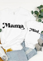 Trendy Mother's Day Father's Day Parent-Child Clothing Plus Size Mother-Daughter Mother-Child Clothing Summer Short-Sleeved Fashion Family T-Shirts