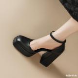 Summer High Heels Waterproof Platforms Thick Heels Shoes W Women's Sandal