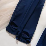 Sexy Lingerie See-Through Mesh Skirt With Halter Neck Chain Gloves Four Piece Set