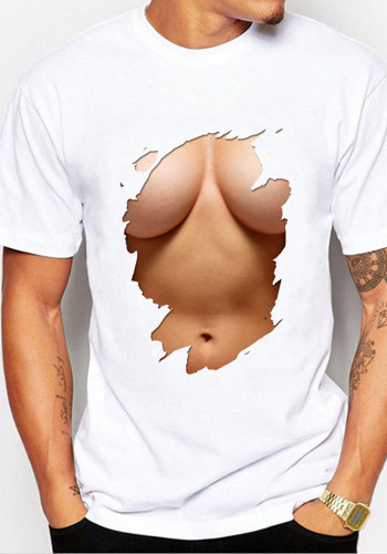Men's short sleeve loose T-shirt