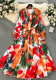 Women French Elegant Chiffon Holidays Tie Neck Bow Dress