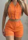 Women Sleeveless Top and Shorts Casual Two-piece Set