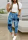 Women Casual Chic Top and Printed Pants Two-piece Set
