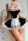 Women Black and White Sexy Lingerie