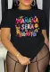 Plus Size Women Casual Print Round Neck Short Sleeve T-Shirt