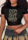 Women's Fashion Street Trendy Crop Letter Printed Casual Round Neck Short T-Shirt