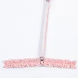 Pink Lace Strap See-Through Mesh Sexy Lingerie Set