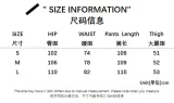Women's High Waist V-Shaped Lace-Up Loose Straight Versatile Denim Trousers