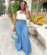 Ladies Casual Pants Style Street Fashion Straight Leg Wide Leg Ladies High Waist Pants