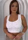 Women Summer U-neck Diamond Crop Top