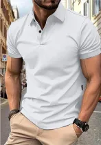 Men's Summer Solid Short Sleeve Top