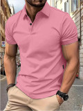 Men's Summer Solid Short Sleeve Top