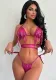 Sexy Fashionable Sequined Fringed Bikini Swimsuit
