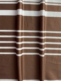Stylish Plus Size Stripe Printed Short Sleeve Two Piece Skirt Set