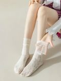Women's Summer Thin Mid-Calf Pile Socks