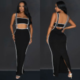 Women Tube Top and suspender skirt two-piece set
