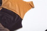Spring Fashion Street Trendy Printed High Waist Crop Tank Slim Pants Two Piece Set