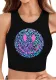 Women Casual Crop Letter Print Top