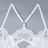 Women pearl strip lace sexy suspender lingerie