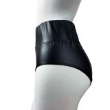 Women Stretch Pu-Leather Sexy Sports Shorts