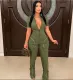 Women Sexy Summer Zipper Pocket Jumpsuit