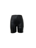 Women's Spring Summer Sexy Fashion Casual Leather Shorts
