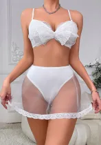 Women butterfly sexy lingerie two-piece set