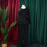 Long Sleeve Chic Mesh Patchwork Beading Slim Fit Formal Party Plus Size Jumpsuit