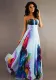 Women's Strap Print Maxi Dress