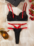 Butterfly Embroidery Sexy Lingerie Set