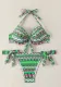 Printed Strappy Sexy Bikini Two Pieces Swimsuit