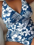 Plus Size Printing One-Piece Swimsuit