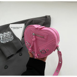 Fashion Heart Shape Bag Trendy Versatile Shoulder Bag
