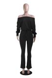 Women's Fashion Casual Solid Bat Sleeves Drawstring Jumpsuit