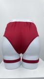 Sexy Solid Color Hollow Sport Shorts