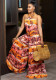 Women Halter Neck Backless Loose Casual Jumpsuit