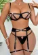 Summer Women hollow sexy lingerie two-piece set
