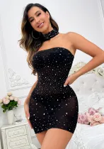 Strapless Beaded Nightdress Sexy Lingerie