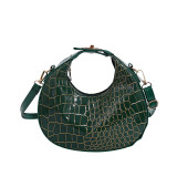 Solid Color Armpit Bag Women's Crescent Bag Handbag Fashion Bag
