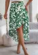 Spring Summer Floral Ruffled Irregular Skirt Women's Clothing
