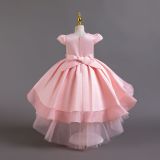 Flower Children's Dress Tail Princess Dress