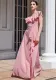 Spring And Summer Women's Solid Color Slim Bridesmaid Dress