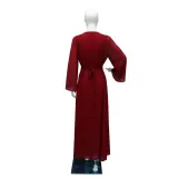 Women Muslim Beaded Robe Two Piece Set
