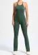 Adjustable Straps One-Piece Peach Butt Sports Fitness Micro-Flare Yoga Jumpsuit