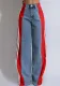 Summer Fashion Patchwork Three Stripes Wide Leg Denim Pants Women's Casual High Waist Stretch Straight Jeans