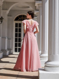Spring And Summer Women's Solid Color Slim Bridesmaid Dress